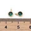 Brass Pave Cubic Zirconia Pendants KK-H204-03KCG-06-3