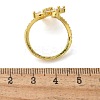 Brass Micro Pave Clear Cubic Zirconia Finger Rings RJEW-C120-29B-G-5