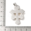 Non-Tarnish 304 Stainless Steel Pendants STAS-C103-02P-3