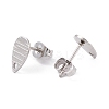 Non-Tarnish 304 Stainless Steel Stud Earring Findings STAS-L216-43P-2
