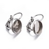 Tarnish Resistant 304 Stainless Steel Leverback Earring Findings X-STAS-H423-04P-3