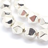 Electroplate Non-magnetic Synthetic Hematite Beads Strands G-L485-07A-S-2