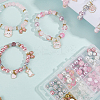 DIY Alloy Enamel Cat Charms & Glass Beads Bracelets Making Kits DIY-SC0030-79-7