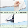 2 Rolls 2 Colors Non-woven Fabric Polyamide Double-sided Hot Melt Adhesive Film DIY-GF0009-33B-6