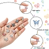 24Pcs 6 Styles Rack Plating Alloy Charms FIND-FS0003-09-2