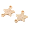 Brass Star Connector Charms KK-U028-09G-2