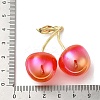 Rainbow Iridescent Plating Resin Pendants RESI-C047-02A-G-3