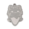 Non-Tarnish 201 Stainless Steel Pendants STAS-C095-37P-1