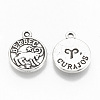 Tibetan Style Alloy Charms TIBE-Q084-03AS-LF-2