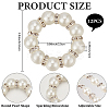 12Pcs Alloy & Imitation Pearl Beads Napkin Rings AJEW-CP0006-65-2