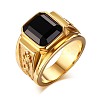 Alloy Rhinestone Finger Rings for Men FS-WG512DB-04-5