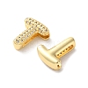 Rack Plating Brass Micro Pave Cubic Zirconia Slide Charms KK-C084-34G-T-2