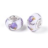 Opaque Resin European Beads RPDL-T004-01I-2