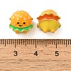 Cartoon Imitation Food Alloy Enamel European Beads FIND-U008-01G-C-2
