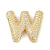 Rack Plating Brass Micro Pave Cubic Zirconia Pendants KK-Q790-01W-G-1