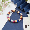 12Pcs 2 Styles Stainless Steel Textured Beads STAS-UN0020-79-3