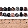 Natural Rhodonite & Eagle Eye & Obsidian Beads Strands G-Q614-03A-02-5