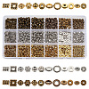900Pcs 18 Styles Tibetan Style Alloy Spacer Beads TIBEB-PH0005-13-1