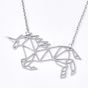 Non-Tarnish 201 Stainless Steel Pendant Necklaces LS-NJEW-T009-JN035-1-40-1