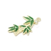Rack Plating Alloy Enamel Rhinestone Pendants PALLOY-R151-35G-2