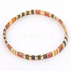 Bohemian Glass Seed Beaded Stretch Bracelets JM4508-35-1