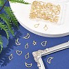 60Pcs 5 Styles 304 Stainless Steel Charms STAS-FS0001-87-7
