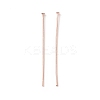 Brass Flat Head Pins KK-WH0058-03C-RG-1
