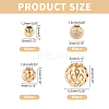 240Pcs 4 Style Long-Lasting Plated Brass Beads KK-AR0002-32-2