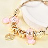 Alloy Enamel European Beads Charm Bracelets BJEW-F495-23G-5