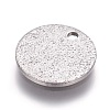 Tarnish Resistant 304 Stainless Steel Textured Pendants LS-STAS-I098-01-10mm-P-1