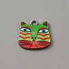 Alloy Enamel Pendants ENAM-CJC0006-52F-1