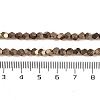 Electroplated Synthetic Non-magnetic Hematite Beads Strands G-A234-G03-01F-4