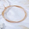 1Pc Stainless Steel Snake Chain 3 Strand Choker Necklaces for Women NJEW-LP0006-01KCG-3