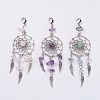 Natural Chip Gemstone Pendant Decorations X1-HJEW-JM00274-1