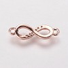 Brass Cubic Zirconia Links KK-P134-57RG-2