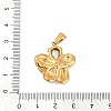 304 Stainless Steel Rhinestone Pendants STAS-K291-06G-01-3