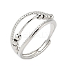 Brass Rotating Finger Rings for Women RJEW-C132-01C-P-1