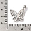 Rack Plating Brass & Cubic Zirconia Pendants KK-L216-014P-01-3