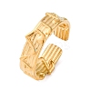 Musical Note 304 Stainless Steel Cuff Rings for Women RJEW-F175-03G-01-2
