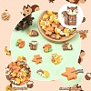 30Pcs 6 Styles Autumn Theme Opaque Resin Cabochons CRES-YW0002-81-3