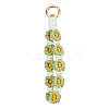 1Pc Handmade Macrame Woven Cotton Flower Pendant Decorations MAKN-HY0001-01-1