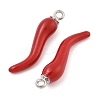 Rack Plating Alloy Enamel Pendants X-PALLOY-R451-07P-02-2