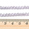 Electroplate Glass Beads Strands EGLA-B013-01A-PL01-4