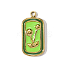 304 Stainless Steel Enamel Pendants STAS-OY001-95G-1