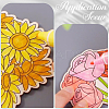 1Set Flower Unfinished Blank Wooden Pendants Set for Painting Arts HJEW-SC0002-71-6