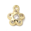 Brass Micro Pave Cubic Zirconia Pendants LS-KK-K371-03G-1