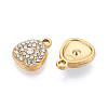 304 Stainless Steel Rhinestone Charms STAS-N110-37G-2