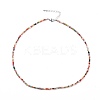 Faceted Glass Beaded Necklaces X-NJEW-JN02553-04-1