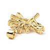 Real 18K Gold Rack Plating Brass Micro Pave Cubic Zirconia Pendants ZIRC-L100-148G-02-2