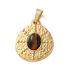 Natural Tiger Eye Pendants STAS-C120-11G-05-1